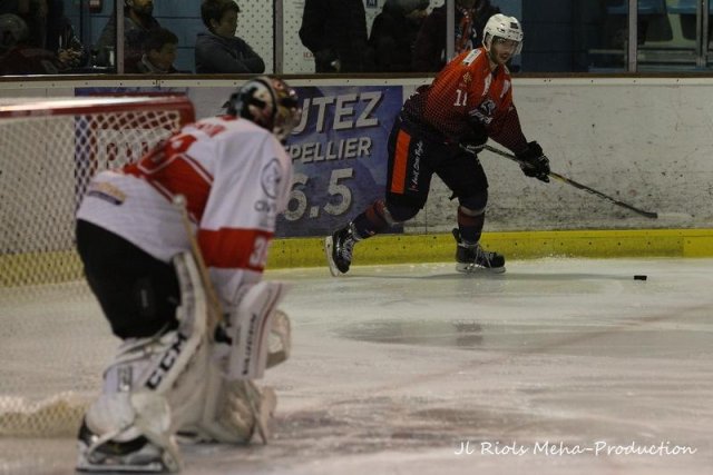 Photo hockey match Montpellier  - Valence le 11/11/2017