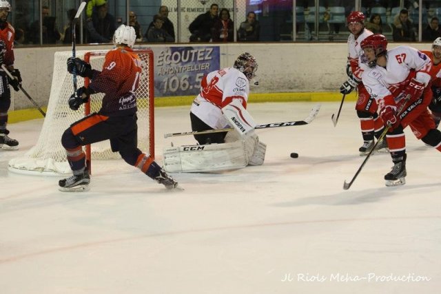 Photo hockey match Montpellier  - Valence le 11/11/2017