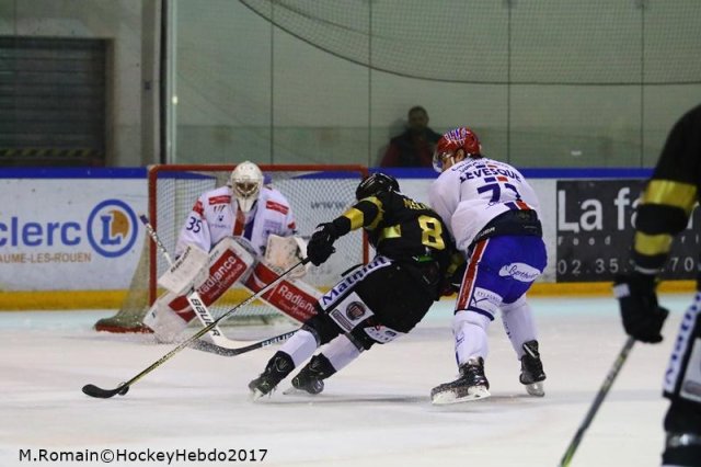 Photo hockey match Rouen - Lyon le 14/11/2017