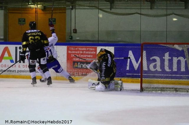 Photo hockey match Rouen - Lyon le 14/11/2017