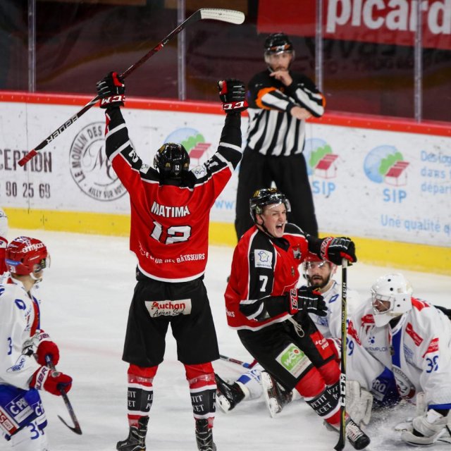 Photo hockey match Amiens  - Lyon le 26/11/2017