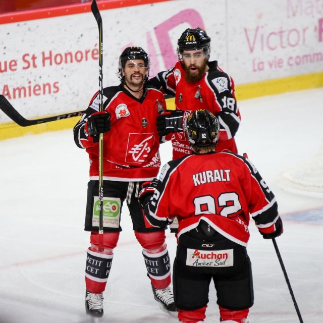 Photo hockey match Amiens  - Lyon le 26/11/2017