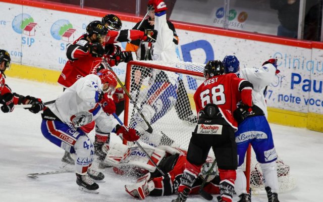 Photo hockey match Amiens  - Lyon le 26/11/2017