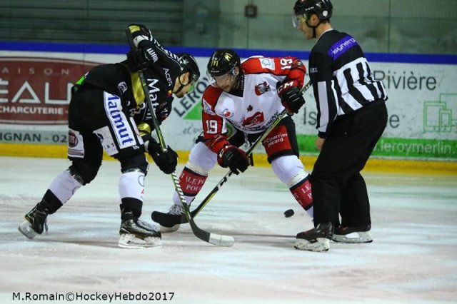 Photo hockey match Rouen - Amiens  le 05/12/2017