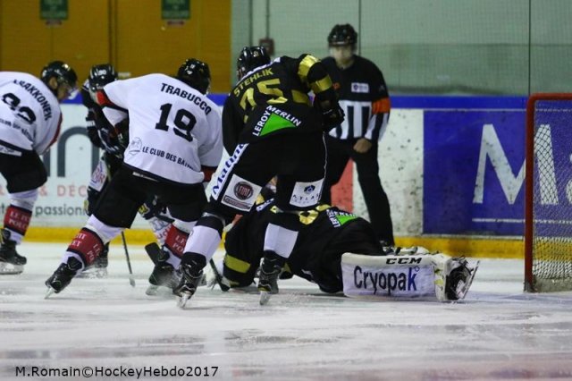 Photo hockey match Rouen - Amiens  le 05/12/2017