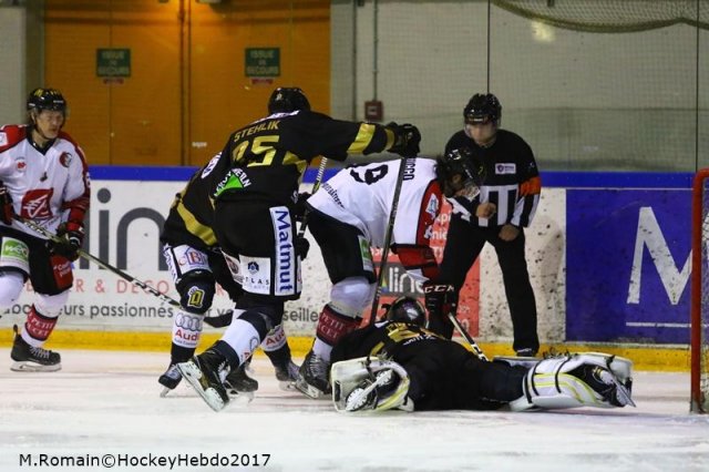 Photo hockey match Rouen - Amiens  le 05/12/2017