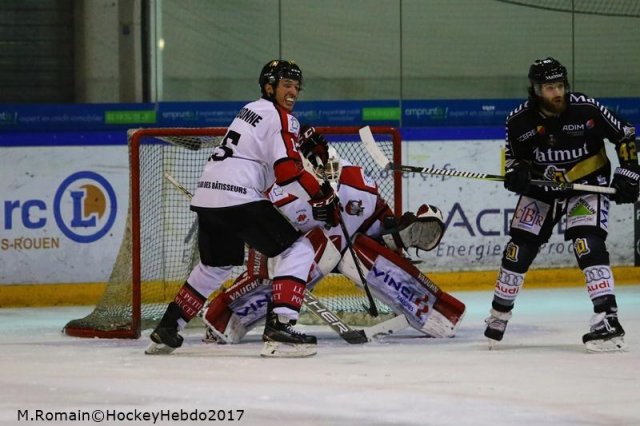 Photo hockey match Rouen - Amiens  le 05/12/2017