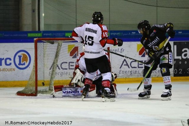 Photo hockey match Rouen - Amiens  le 05/12/2017