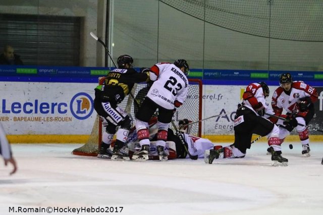 Photo hockey match Rouen - Amiens  le 05/12/2017