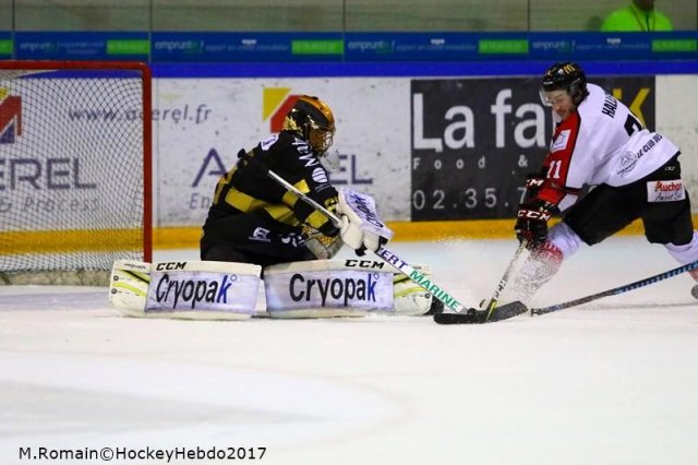 Photo hockey match Rouen - Amiens  le 05/12/2017