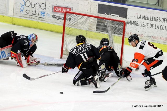 Photo hockey match Nice - Epinal  le 08/12/2017