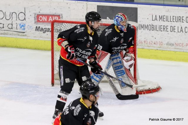 Photo hockey match Nice - Epinal  le 08/12/2017