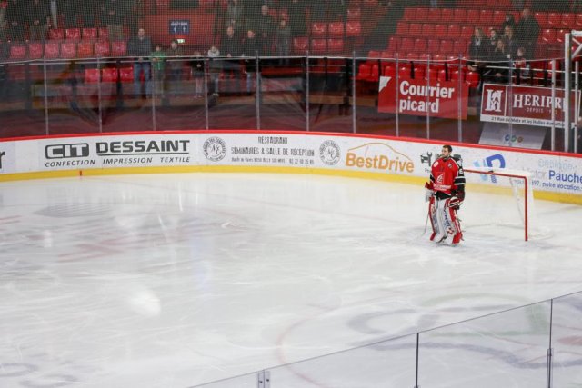 Photo hockey match Amiens  - Grenoble  le 08/12/2017