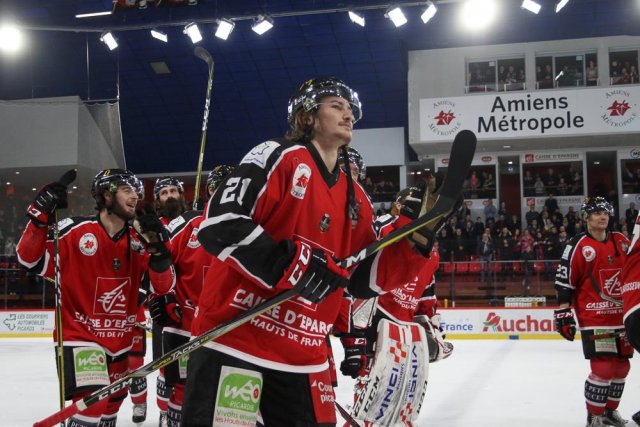 Photo hockey match Amiens  - Grenoble  le 08/12/2017