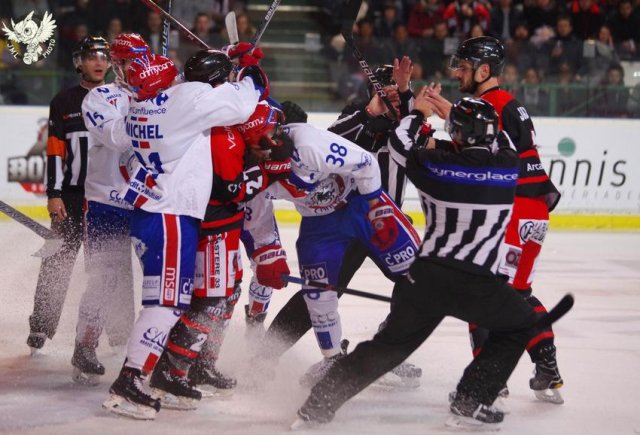 Photo hockey match Bordeaux - Lyon le 08/12/2017