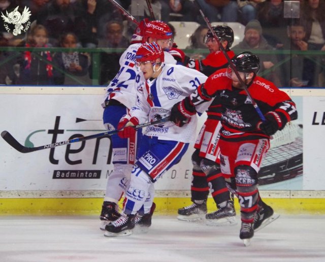 Photo hockey match Bordeaux - Lyon le 08/12/2017