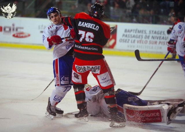 Photo hockey match Bordeaux - Lyon le 08/12/2017