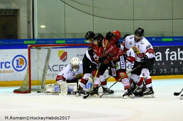 Photo hockey match Rouen - Chamonix  le 23/12/2017