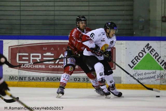 Photo hockey match Rouen - Chamonix  le 23/12/2017