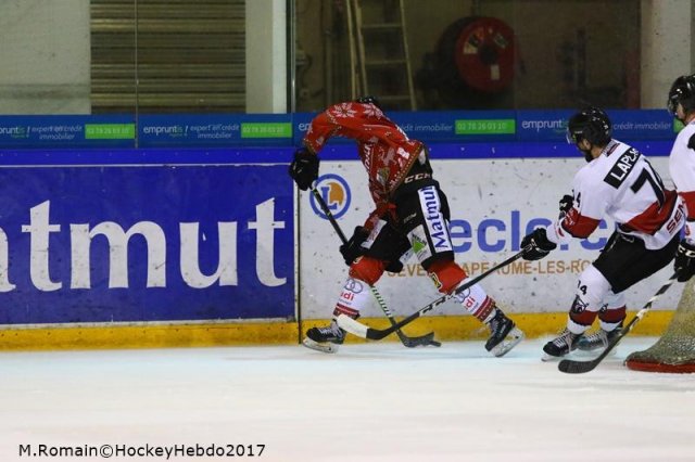 Photo hockey match Rouen - Chamonix  le 23/12/2017