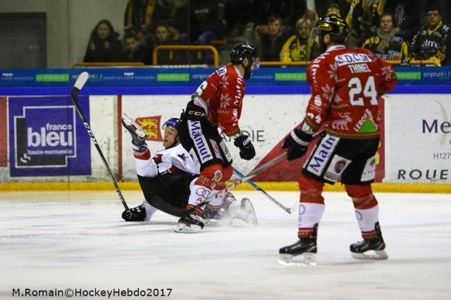 Photo hockey match Rouen - Chamonix  le 23/12/2017
