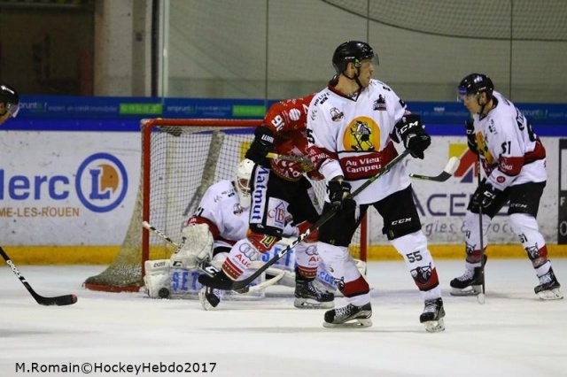 Photo hockey match Rouen - Chamonix  le 23/12/2017