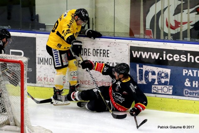 Photo hockey match Nice - Rouen le 27/12/2017