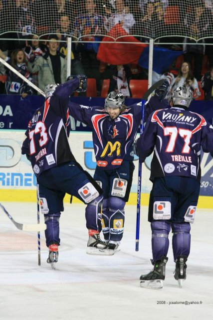 Photo hockey match Grenoble  - Angers  le 30/01/2008
