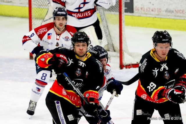 Photo hockey match Nice - Angers  le 03/01/2018