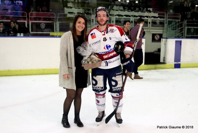 Photo hockey match Nice - Angers  le 03/01/2018