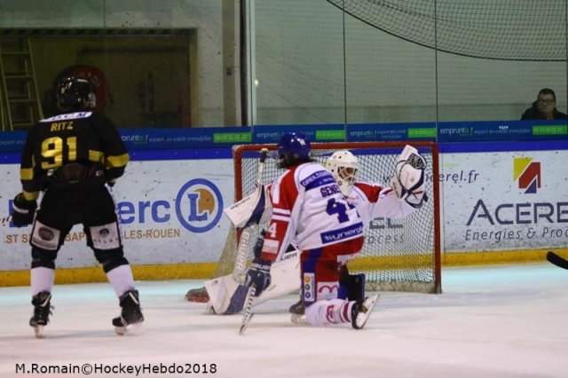 Photo hockey match Rouen - Mulhouse le 05/01/2018