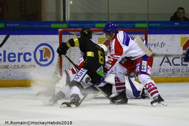 Photo hockey match Rouen - Mulhouse le 05/01/2018