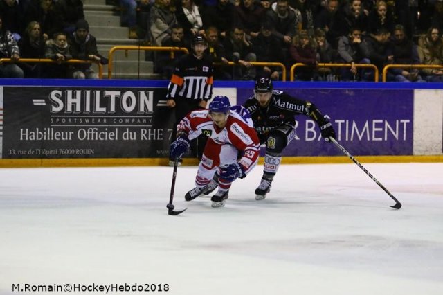 Photo hockey match Rouen - Mulhouse le 05/01/2018