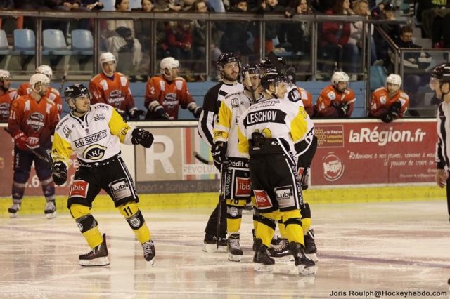 Photo hockey match Montpellier  - Roanne le 06/01/2018