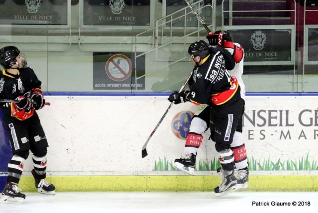 Photo hockey match Nice - Amiens  le 07/01/2018