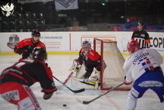 Photo hockey match Bordeaux - Lyon le 09/01/2018