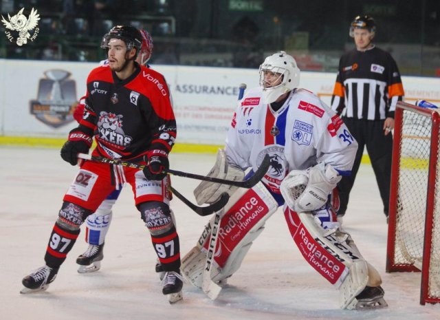 Photo hockey match Bordeaux - Lyon le 09/01/2018
