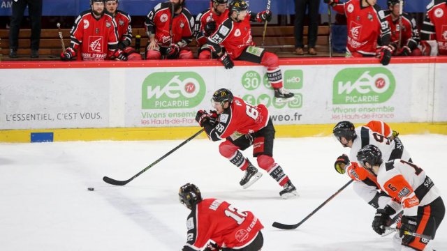 Photo hockey match Amiens  - Epinal  le 12/01/2018