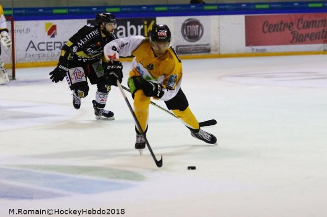 Photo hockey match Rouen - Strasbourg  le 16/01/2018