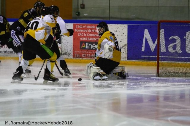 Photo hockey match Rouen - Strasbourg  le 16/01/2018