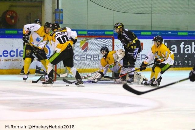 Photo hockey match Rouen - Strasbourg  le 16/01/2018