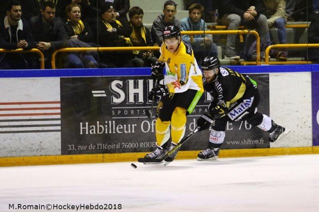 Photo hockey match Rouen - Strasbourg  le 16/01/2018
