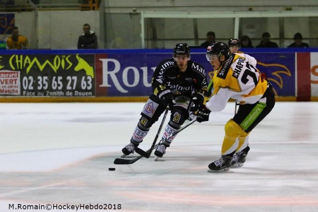 Photo hockey match Rouen - Strasbourg  le 16/01/2018