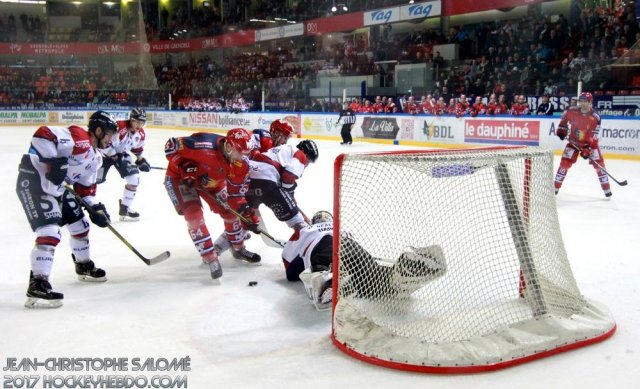 Photo hockey match Grenoble  - Angers  le 16/01/2018