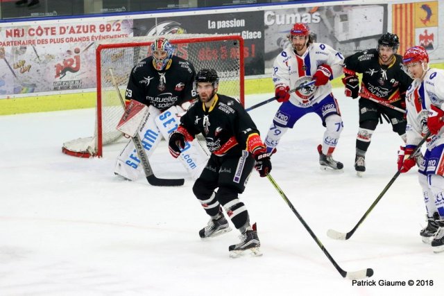 Photo hockey match Nice - Lyon le 19/01/2018