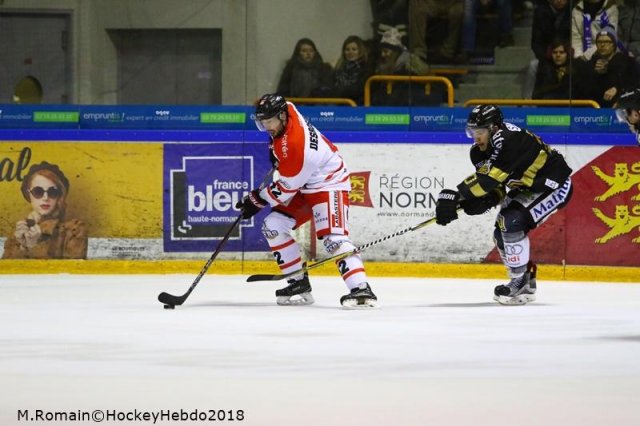 Photo hockey match Rouen - Bordeaux le 09/02/2018