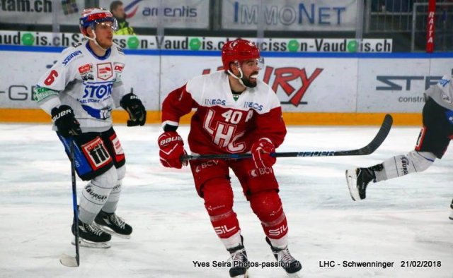 Photo hockey match Lausanne - Schwenningen le 21/02/2018