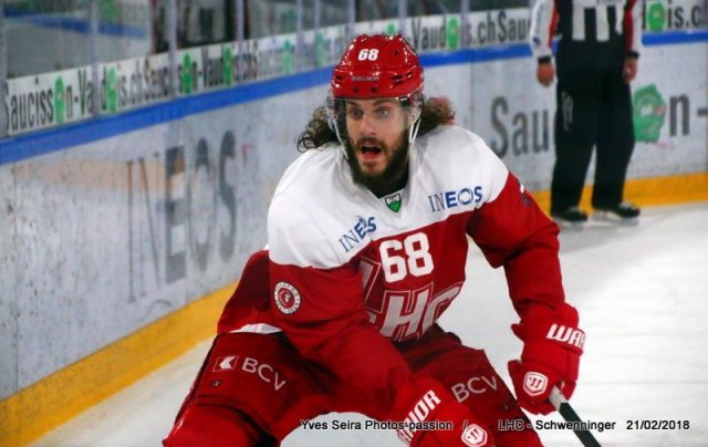 Photo hockey match Lausanne - Schwenningen le 21/02/2018