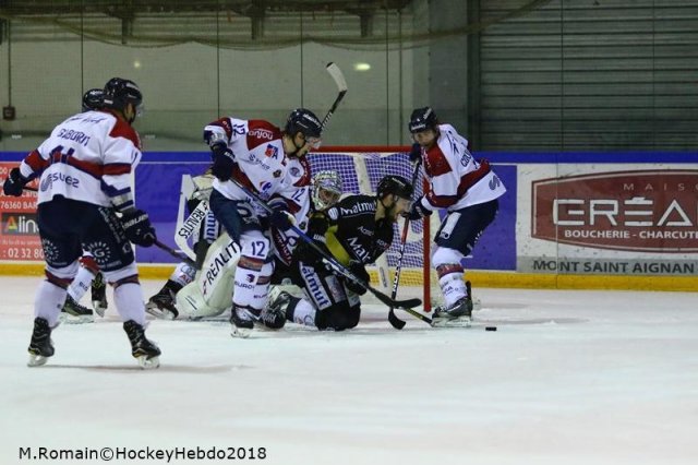 Photo hockey match Rouen - Angers  le 23/02/2018
