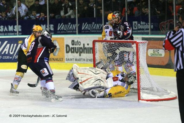 Photo hockey match Grenoble  - Strasbourg  le 03/03/2009
